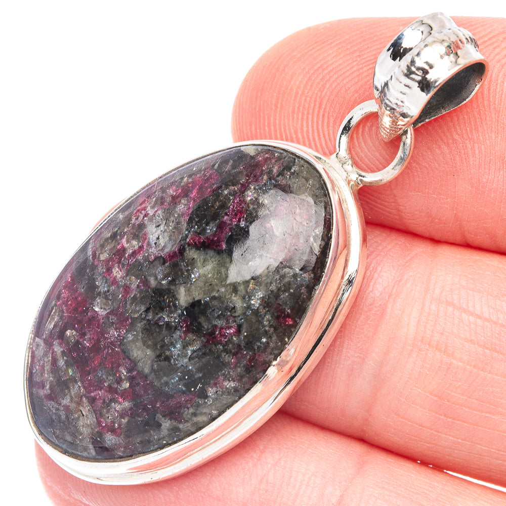 Russian Eudialyte Pendant 1 5/8" (925 Sterling Silver) P44602
