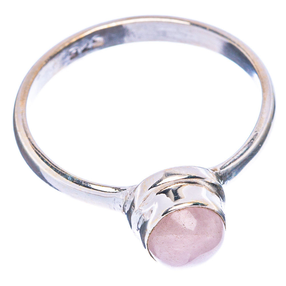 Rose Quartz Dainty Ring Size 8 (925 Sterling Silver) R5268