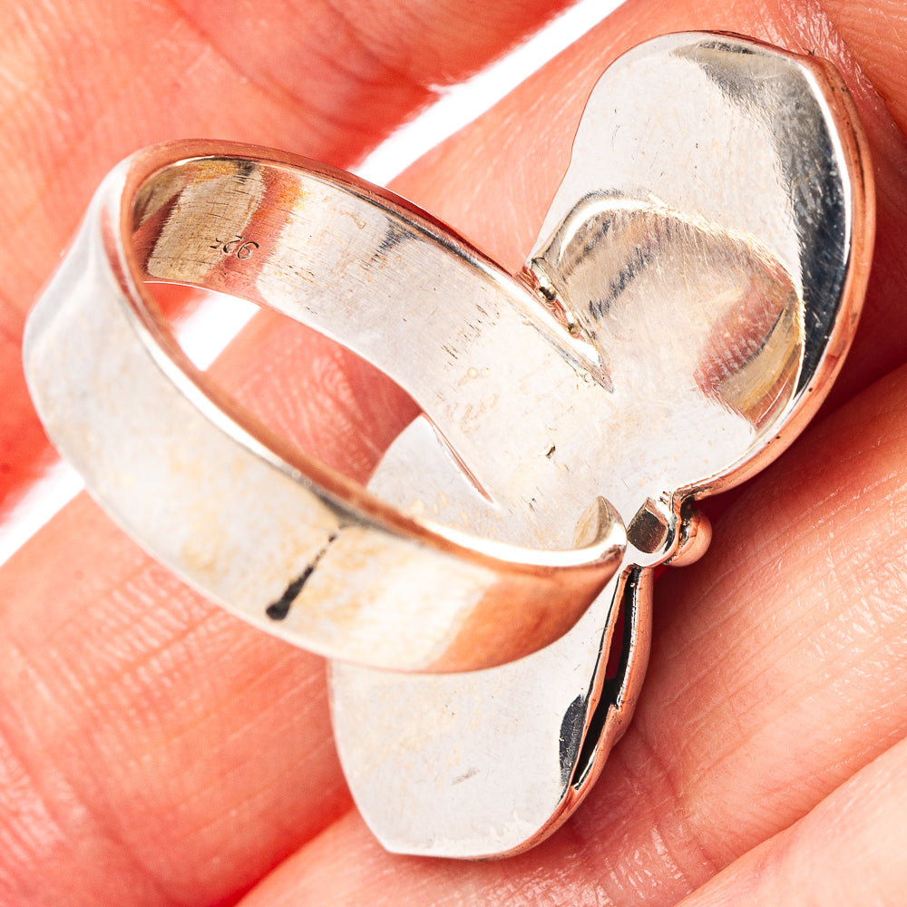 Exclusive Pink Opal Ring Size 8 Adjustable (.925 Sterling Silver)