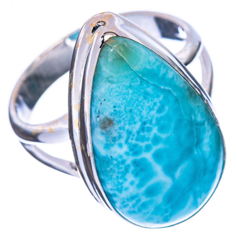 Larimar Ring Size 7.25 (925 Sterling Silver) R2284