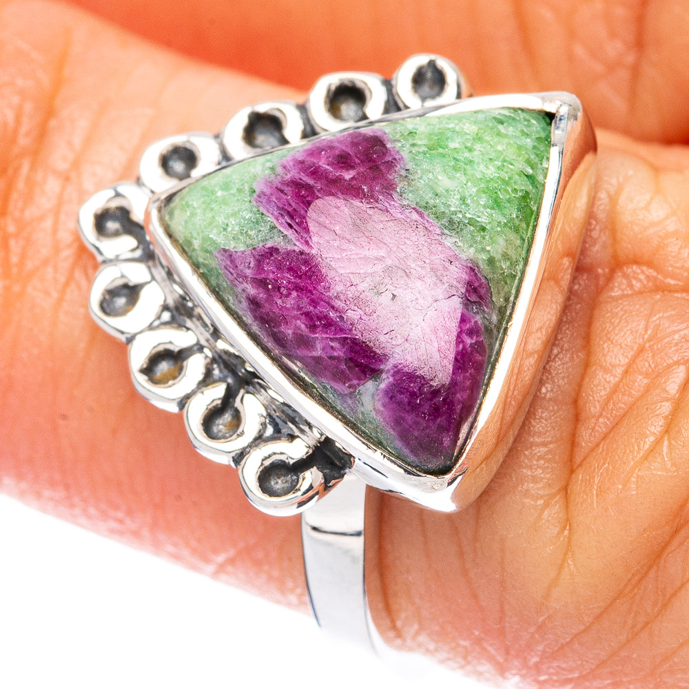 Asc Premium Ruby Zoisite Ring Size 5.75 (925 Sterling Silver) R3497