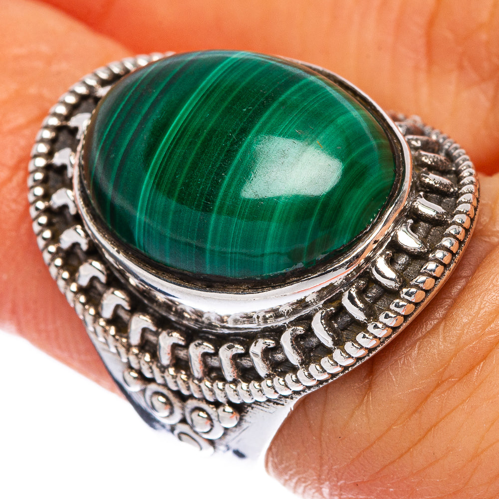 Malachite Ring Size 5.75 (925 Sterling Silver) R146186