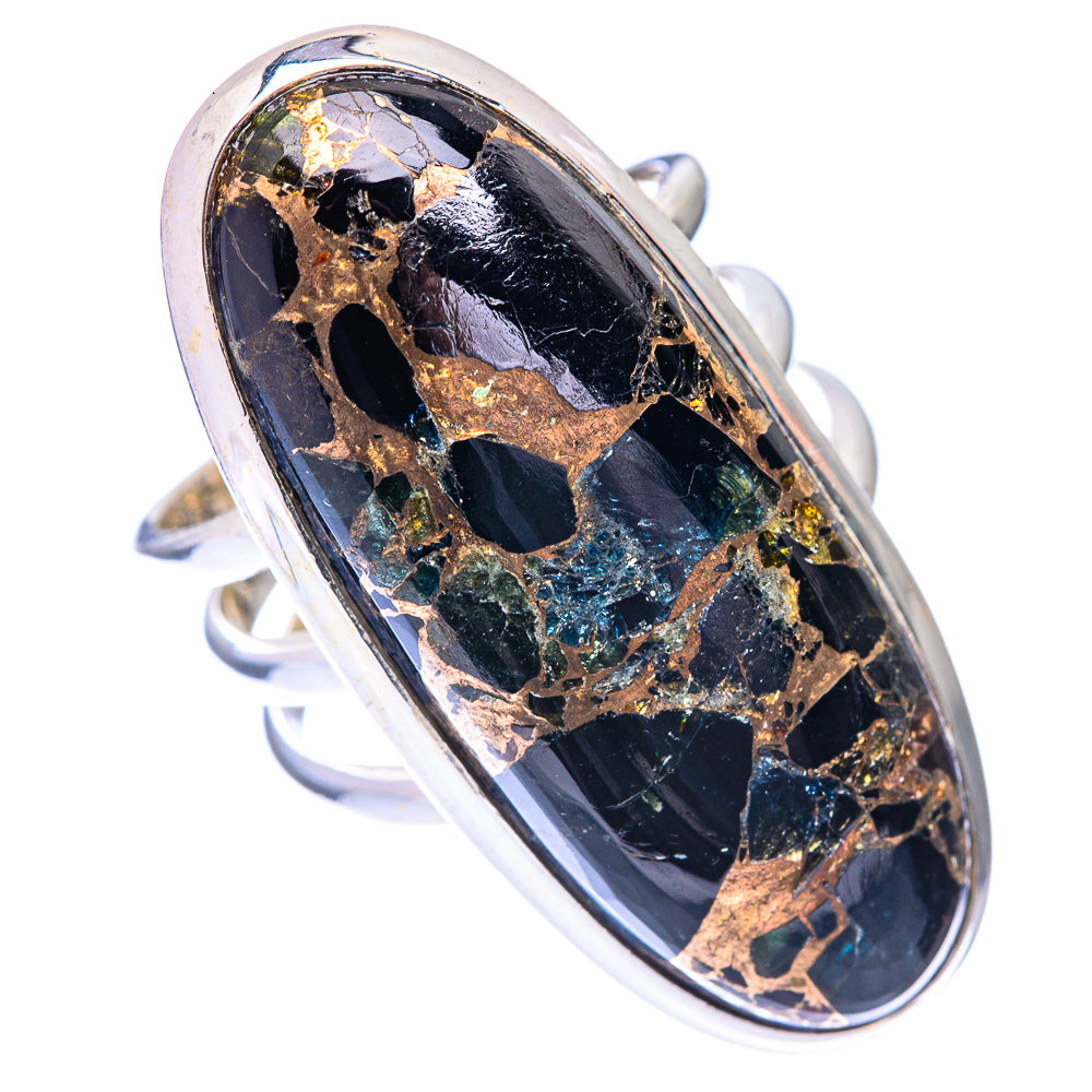 Large Mohave Black Onyx Ring Size 8 (925 Sterling Silver) R140799