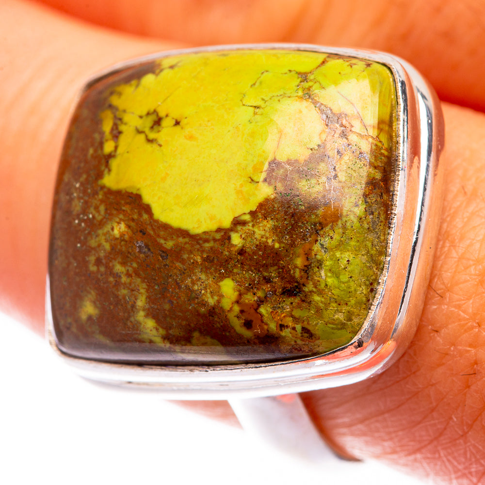 Gaspeite Ring Size 9.25 (925 Sterling Silver) R140680