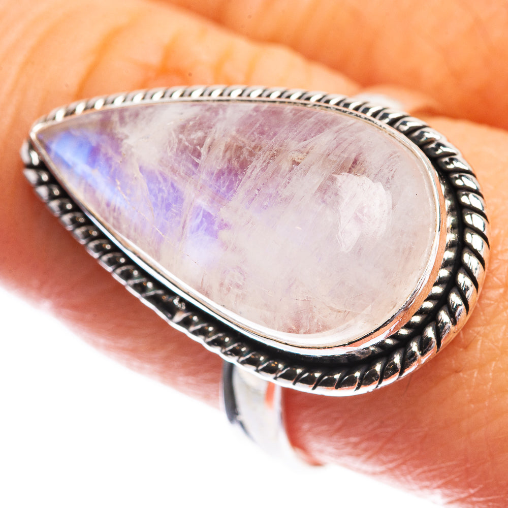 Rainbow Moonstone Ring Size 8.75 (925 Sterling Silver) RING143395