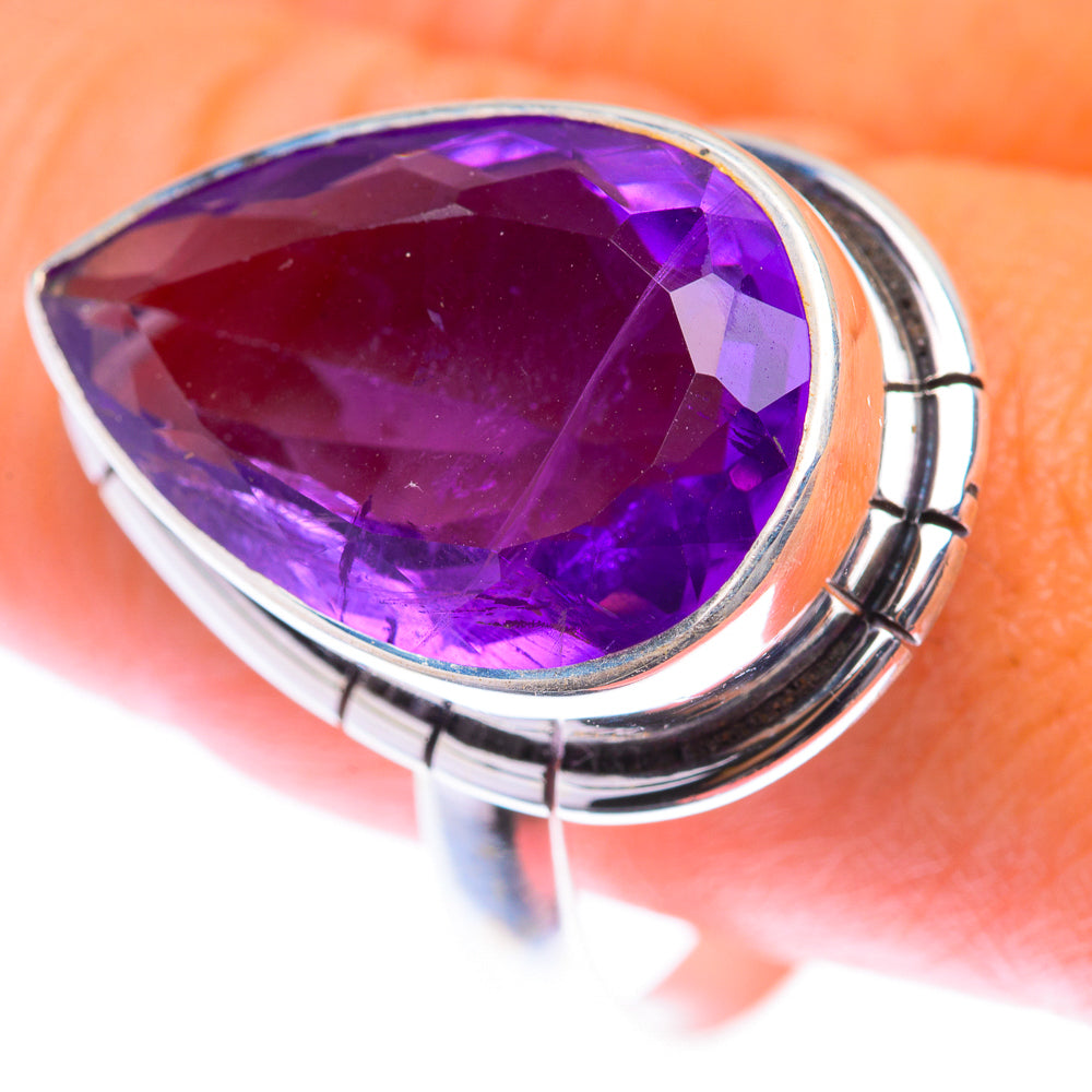 Faceted Amethyst Ring Size 11 (925 Sterling Silver) RING139886