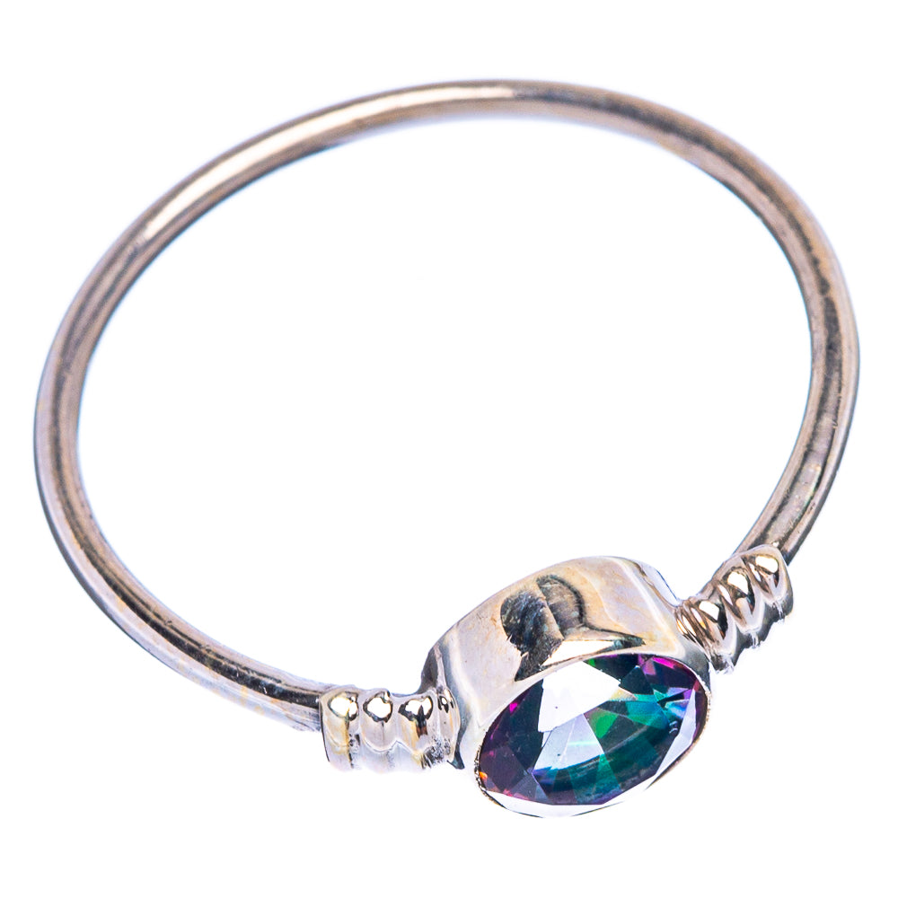 Mystic Topaz Dainty Ring Size 8 (925 Sterling Silver) R146936
