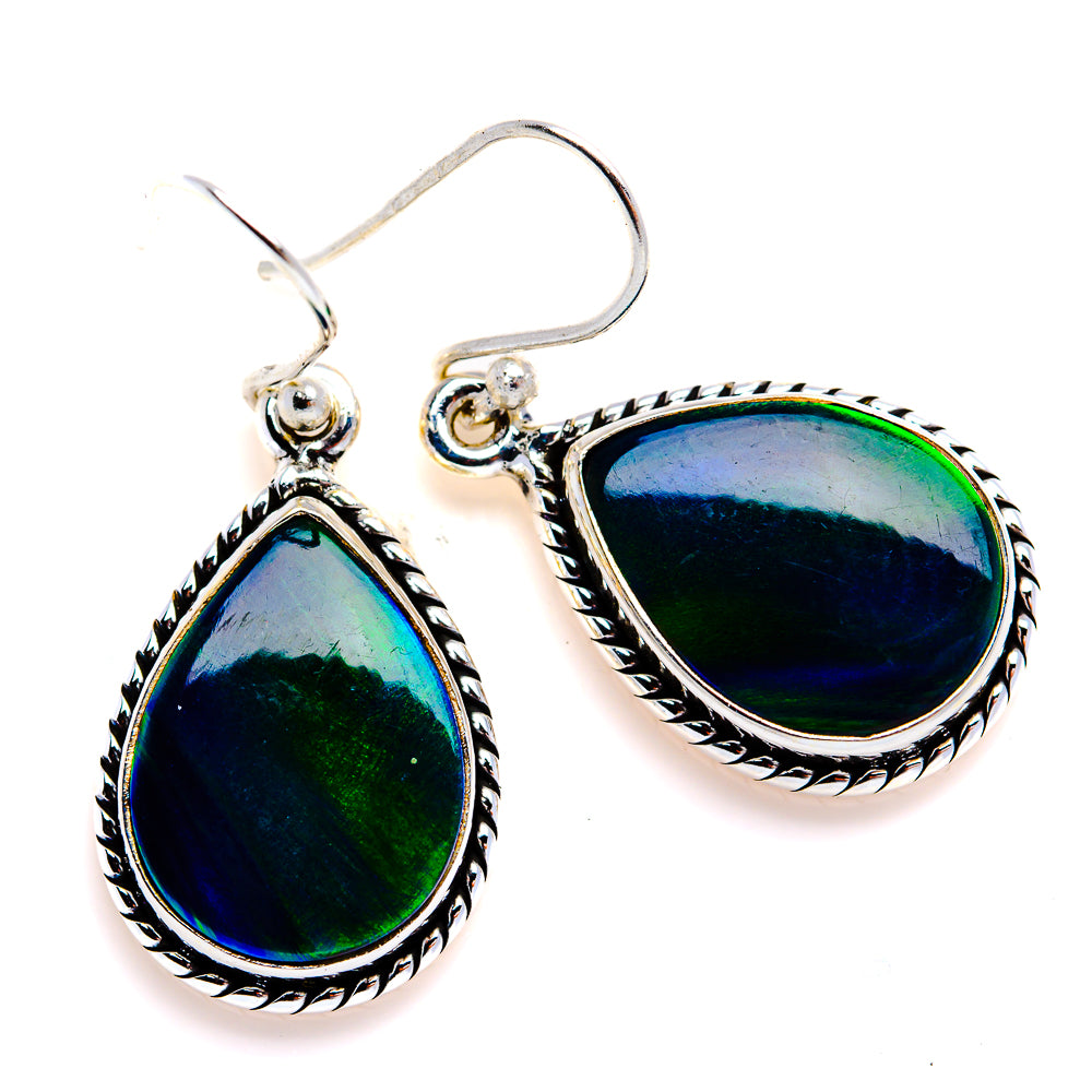 Aura Opal Earrings 1 1/2" (925 Sterling Silver) EARR432102