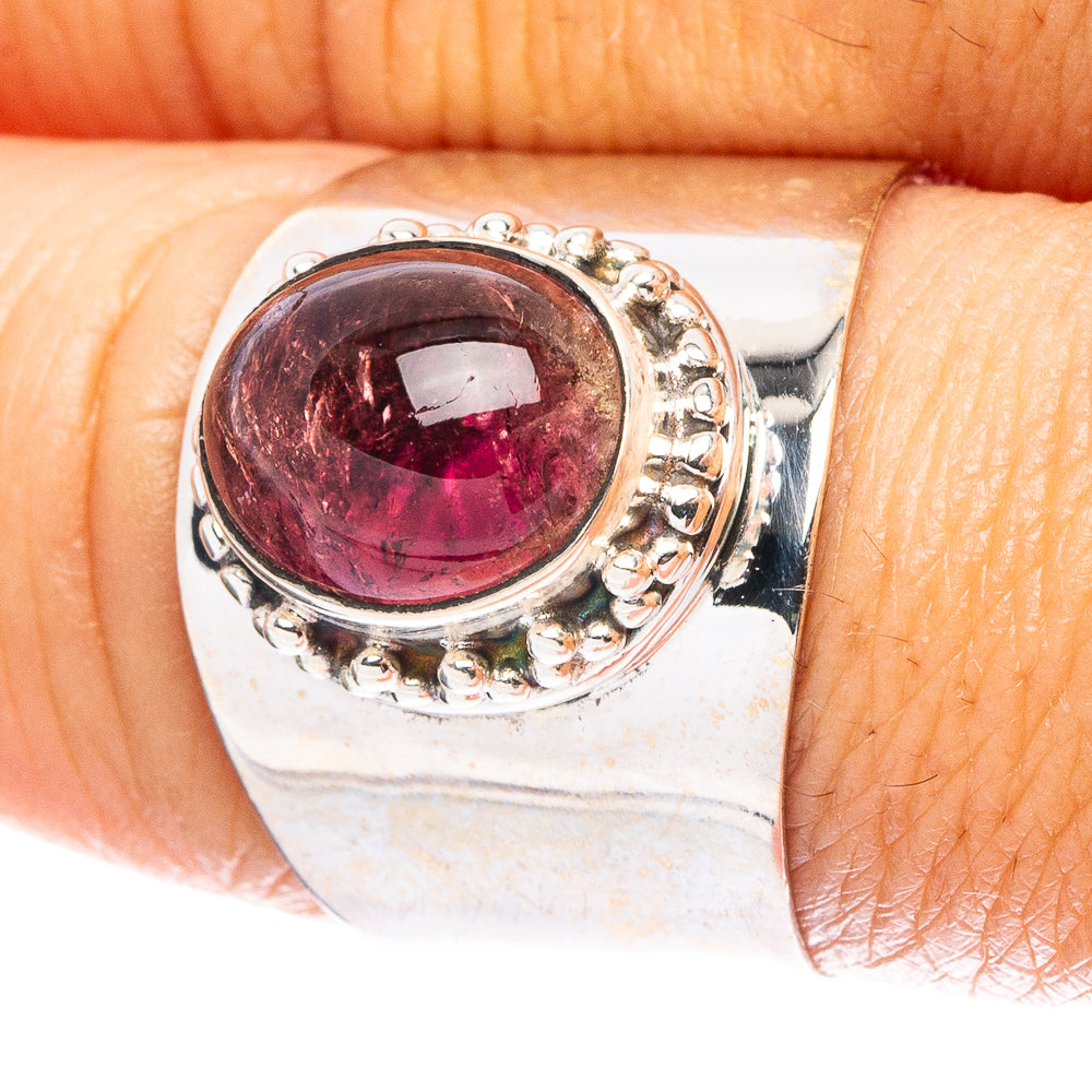 Pink Tourmaline 925 Sterling Silver Ring Size 8.75 (925 Sterling Silver) R6070