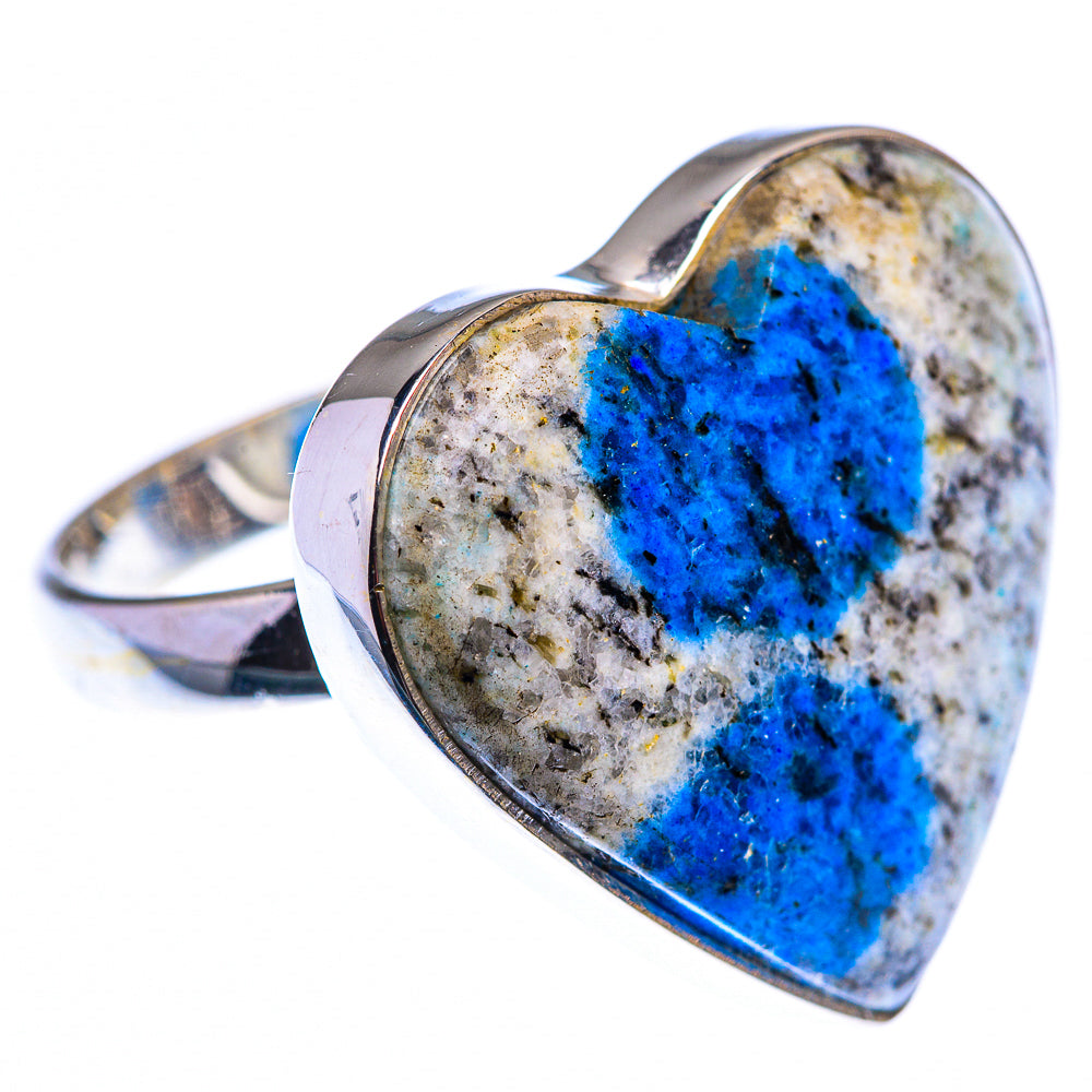 Large K2 Blue Azurite Ring Size 8.5 (925 Sterling Silver) RING140179