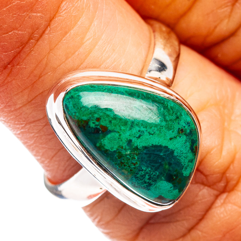 Chrysocolla Ring Size 6 (.925 Sterling Silver)