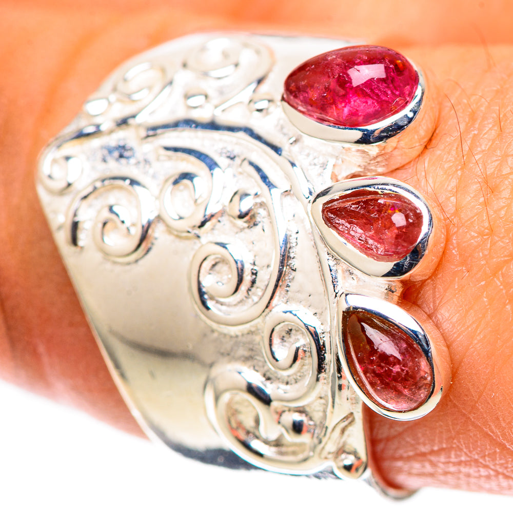 Pink Tourmaline Ring Size 8.5 (925 Sterling Silver) RING138358