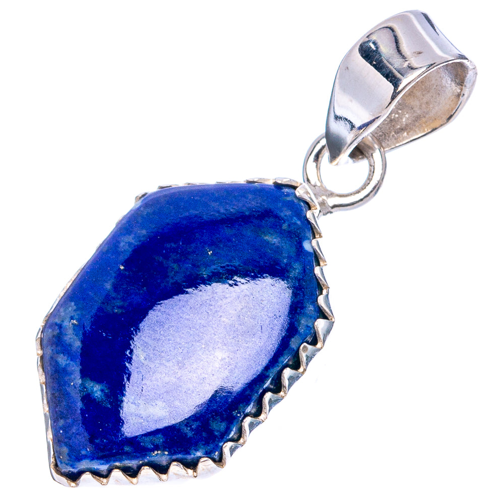 Lapis Lazuli Pendant 1 1/4" (.925 Sterling Silver)