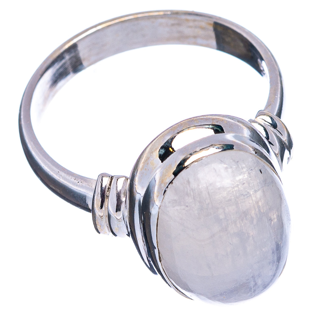 Rainbow Moonstone Ring Size 7 (.925 Sterling Silver)