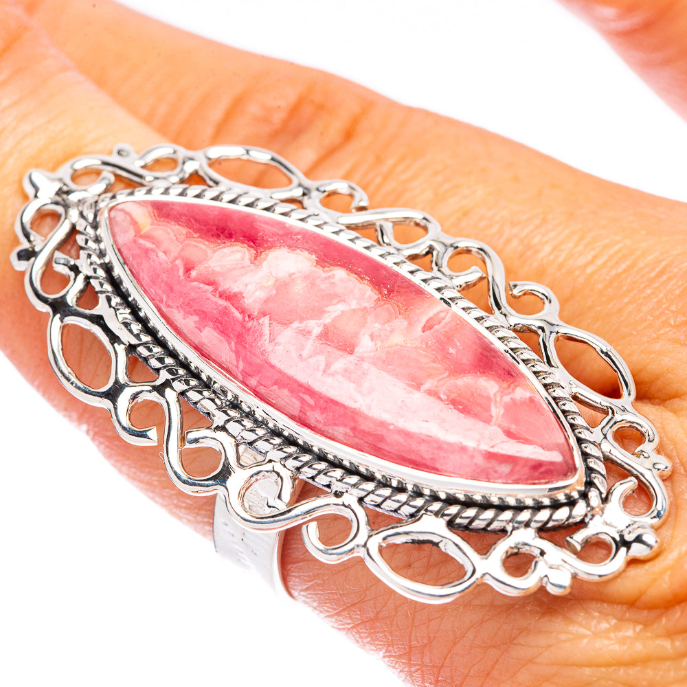Signature Rhodochrosite Ring Size 8.75 (925 Sterling Silver) R1775