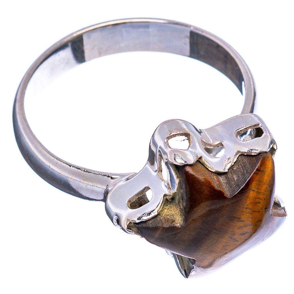 Tiger's Eye Star Ring Size 8.75 (.925 Sterling Silver)