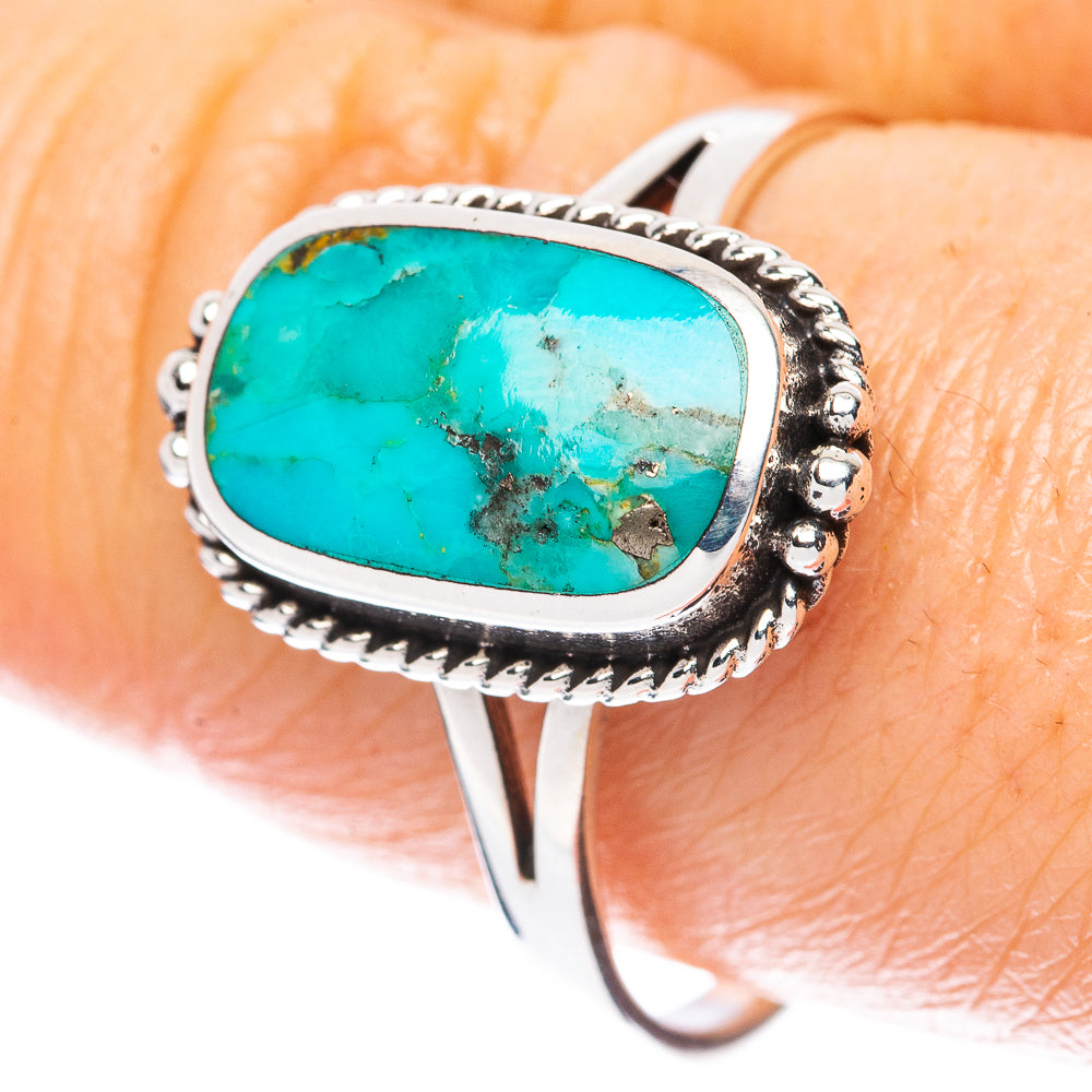 Rare Arizona Turquoise Ring Size 9.5 (925 Sterling Silver) R3094