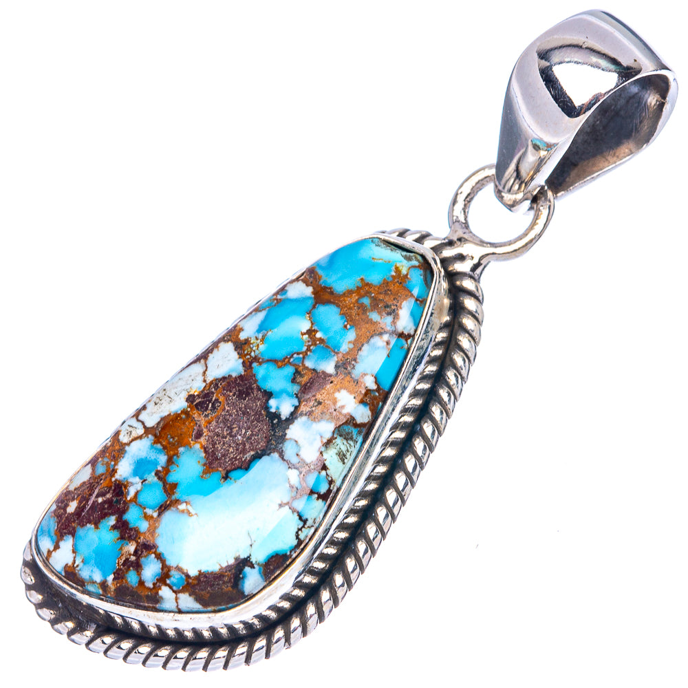 Rare Golden Hills Turquoise Pendant 1 5/8" (925 Sterling Silver) P42705