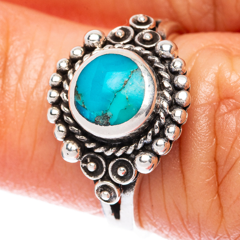 Rare Arizona Turquoise Ring Size 5.75 (925 Sterling Silver) R3243