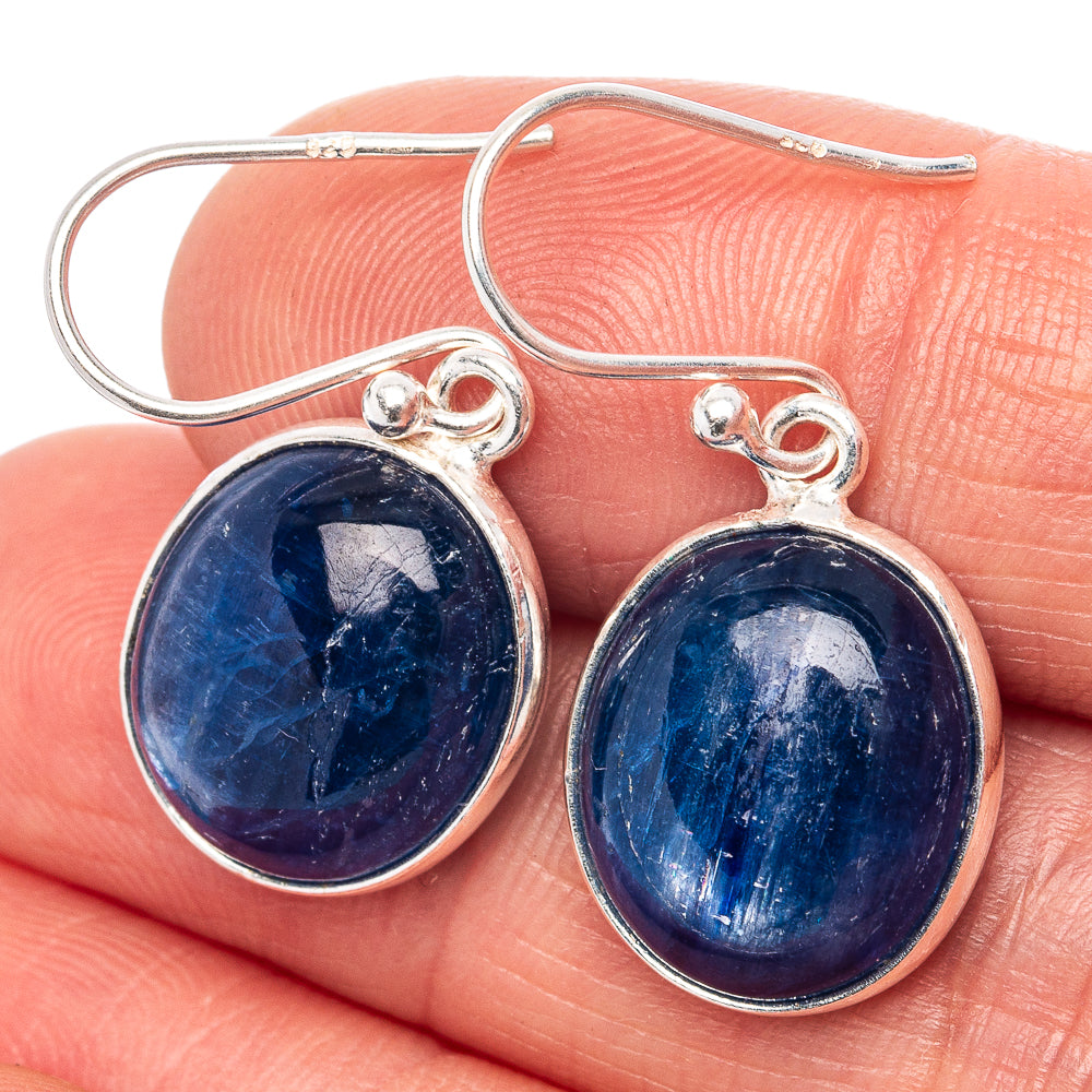 Kyanite Earrings 1 1/4" (.925 Sterling Silver)