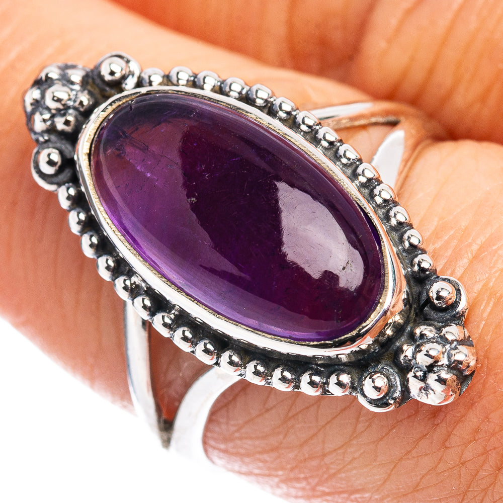 Amethyst Ring Size 8.5 (.925 Sterling Silver)