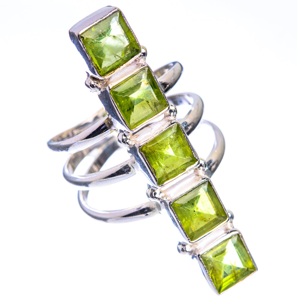 Large Peridot Ring Size 8.7 (925 Sterling Silver) RING143358