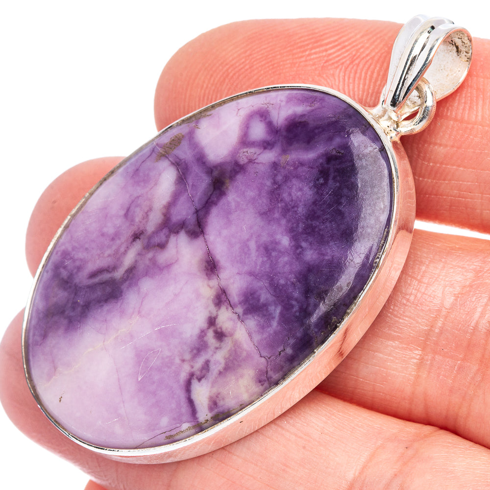Tiffany Stone Pendant 2" (925 Sterling Silver) P40505