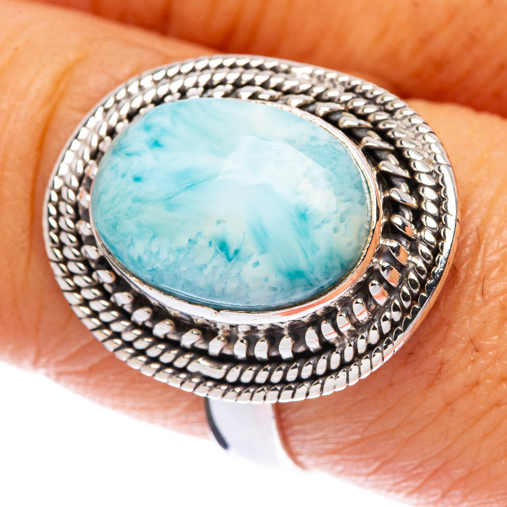 Larimar Ring Size 8 (925 Sterling Silver) R146180