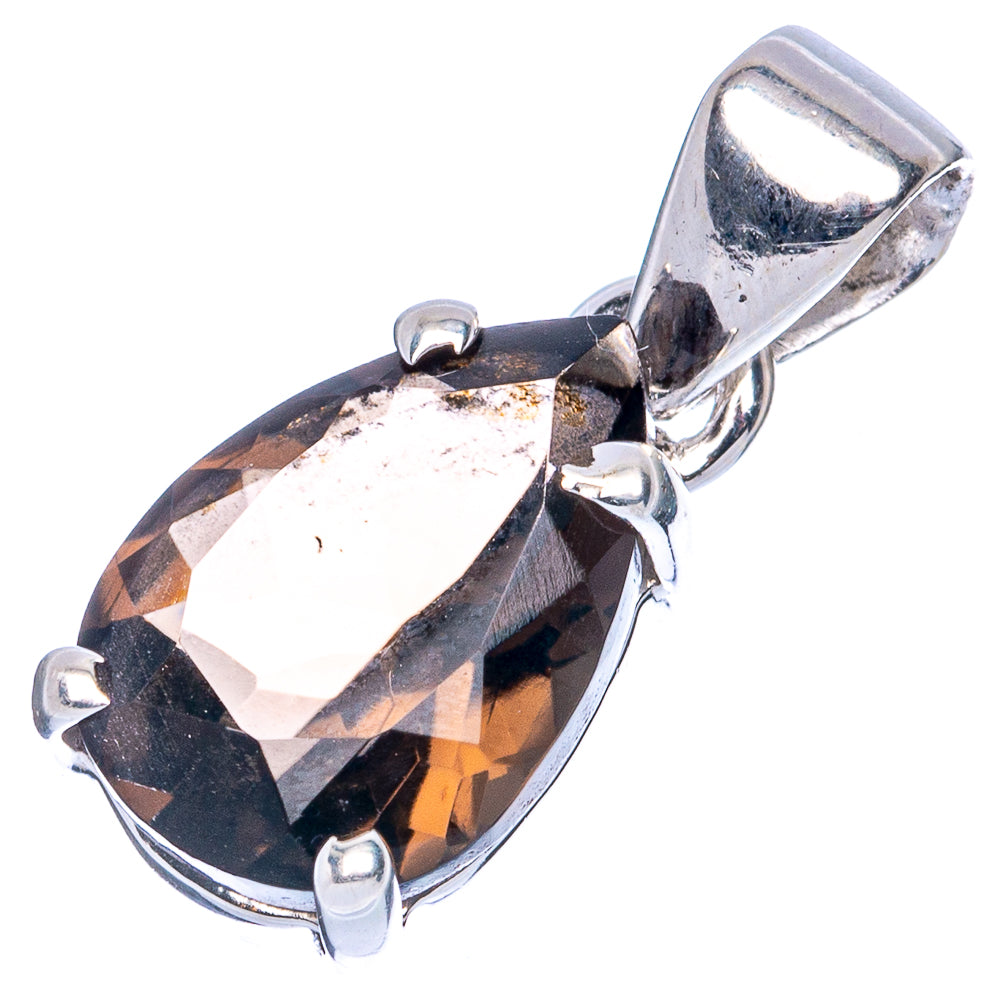 Value Smoky Quartz Pendant 7/8" (925 Sterling Silver) P42024
