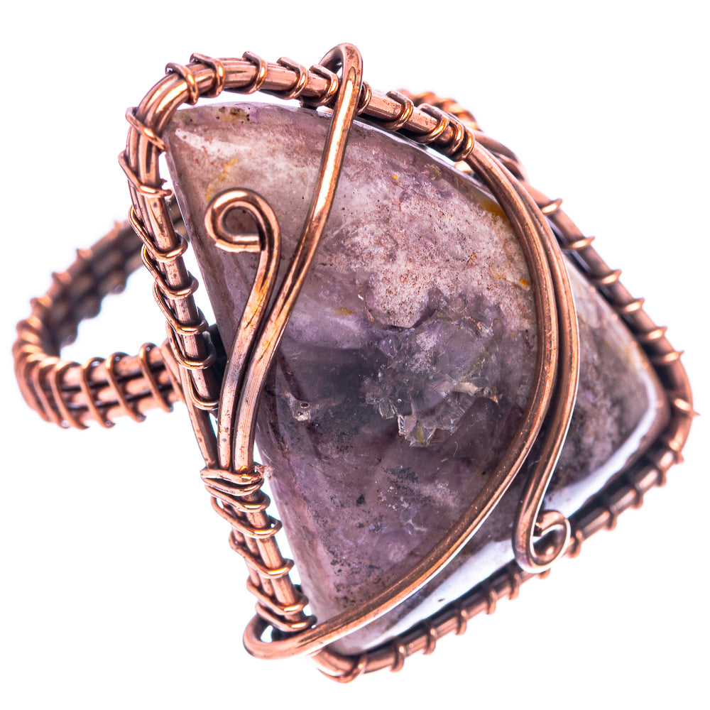 Amethyst Ring Size 9 (Oxidized Copper)