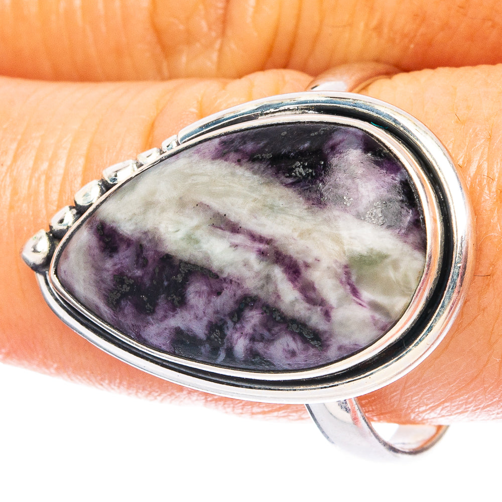 Lepidolite 925 Sterling Silver Ring Size 9.75 (925 Sterling Silver) R6312
