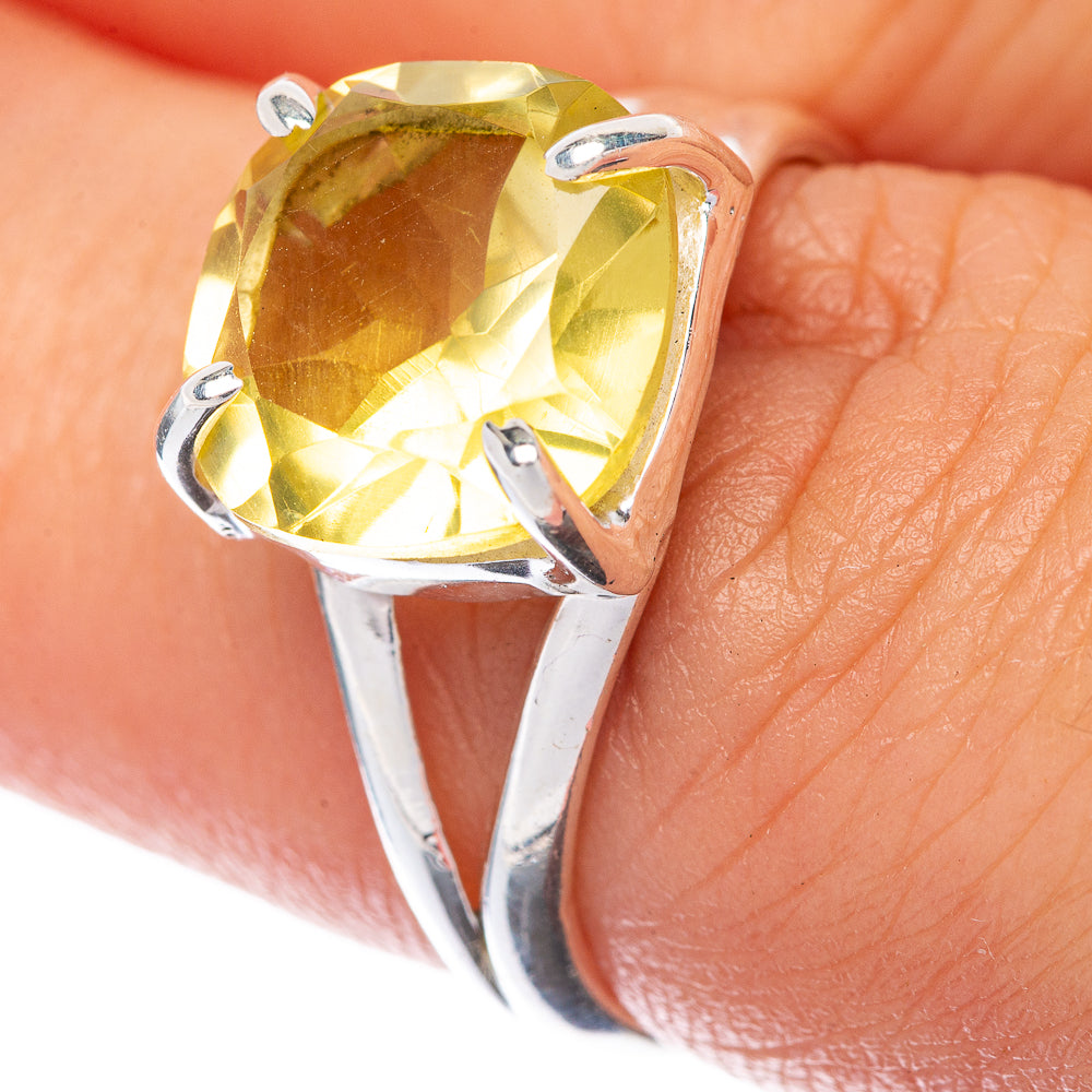 Faceted Citrine Ring Size 7 (925 Sterling Silver) R145168