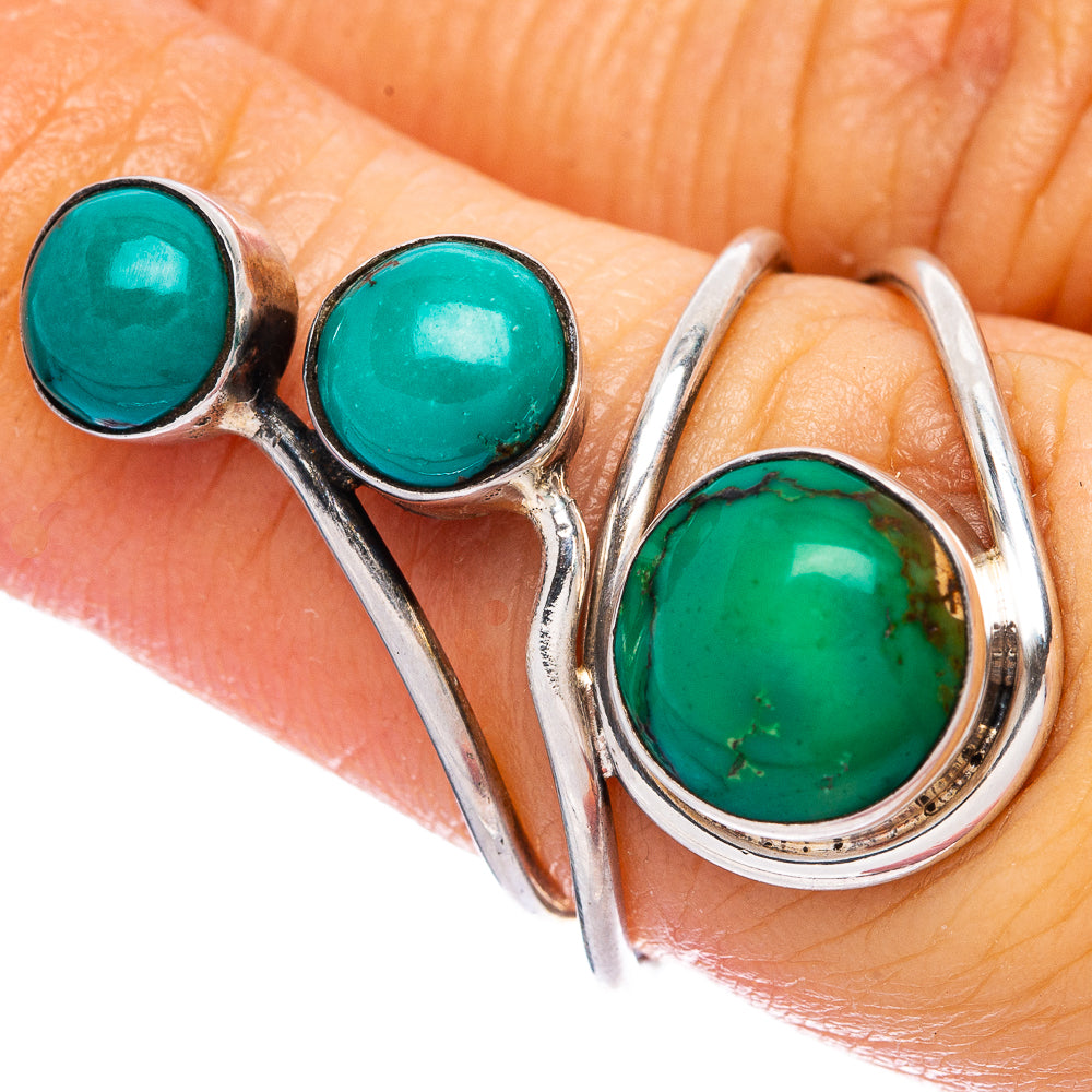 Tibetan Turquoise Ring Size 5 (925 Sterling Silver) R146512