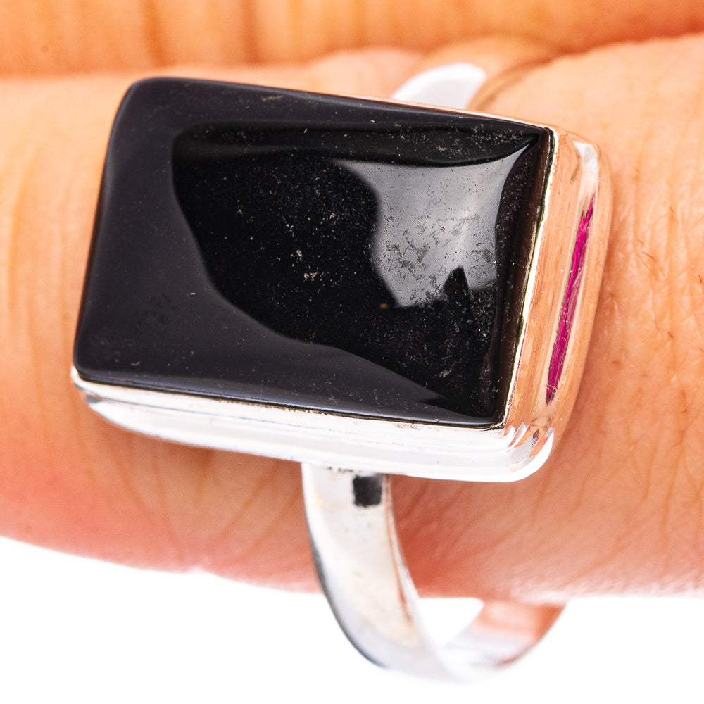Black Onyx Ring Size 11 (.925 Sterling Silver)