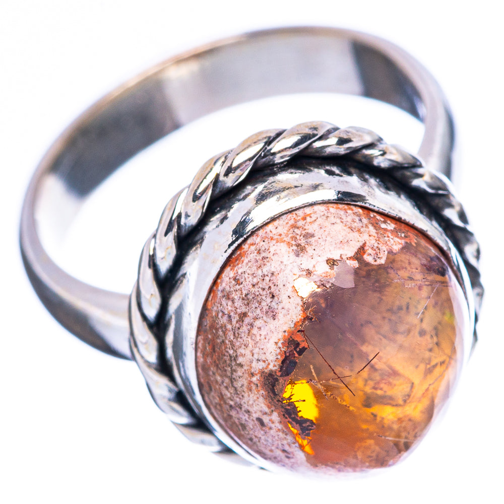 Rare Mexican Fire Opal Ring Size 5.5 (925 Sterling Silver) R3988