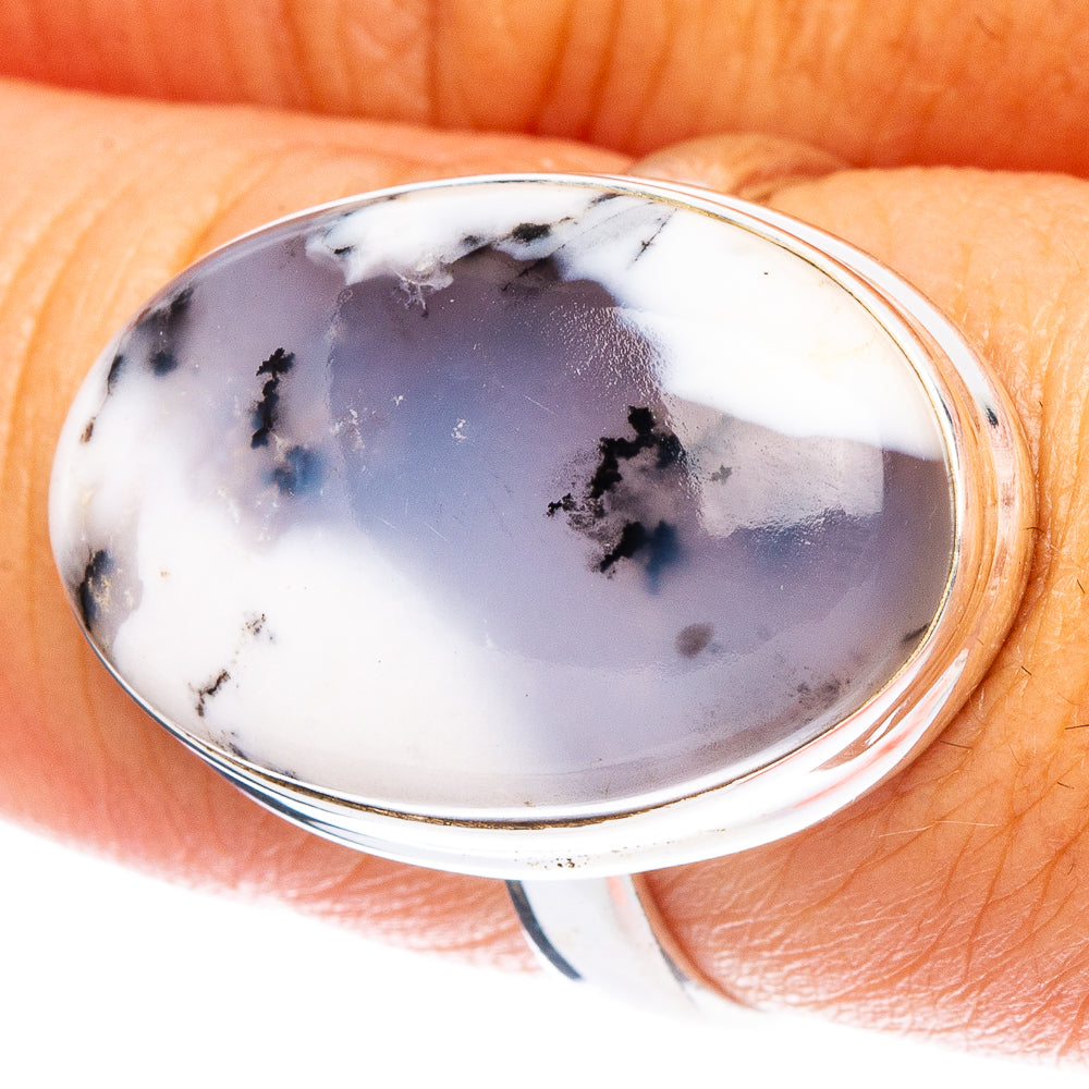 Dendritic Opal Ring Size 8 (925 Sterling Silver) R6803