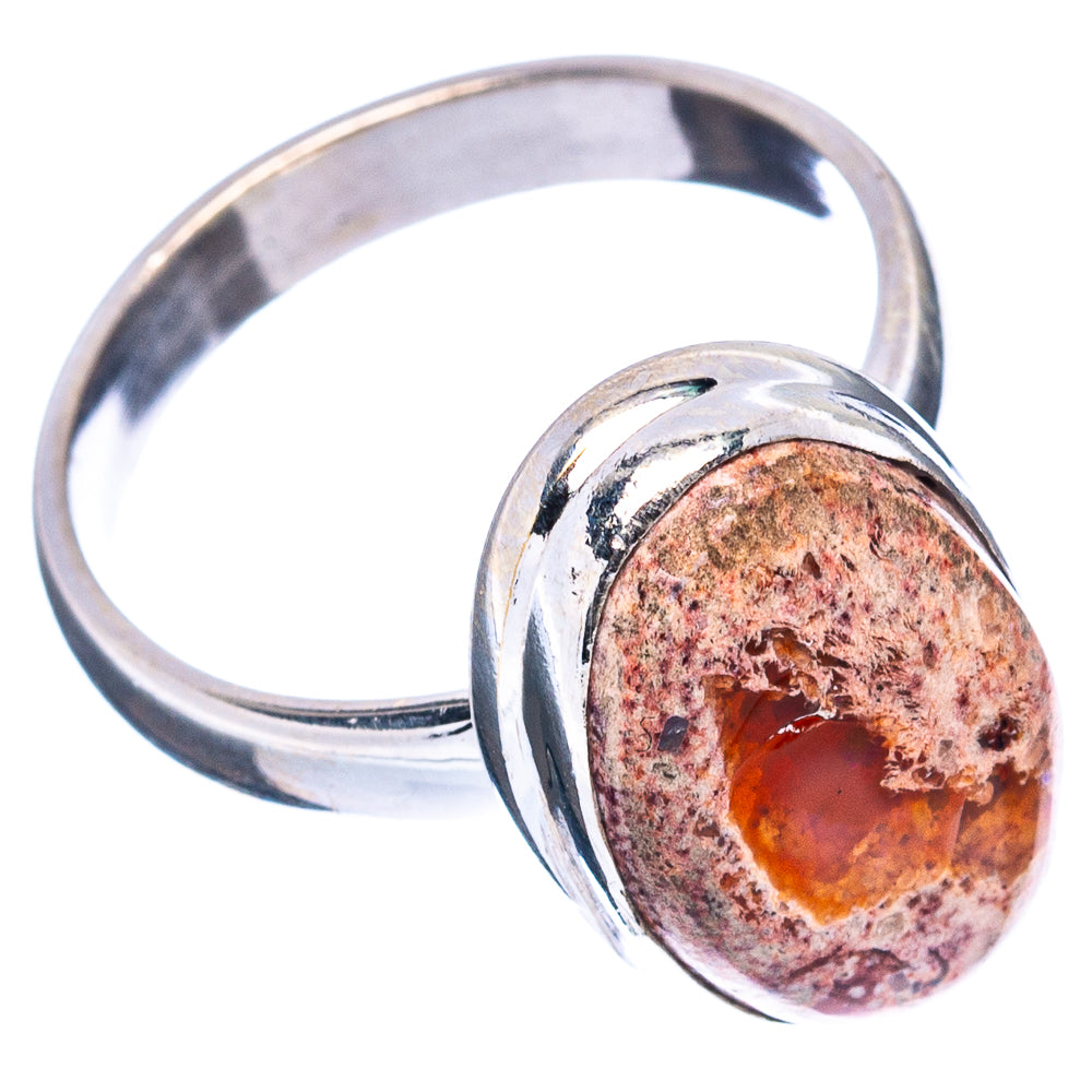 Rare Mexican Fire Opal Ring Size 6.75 (.925 Sterling Silver)
