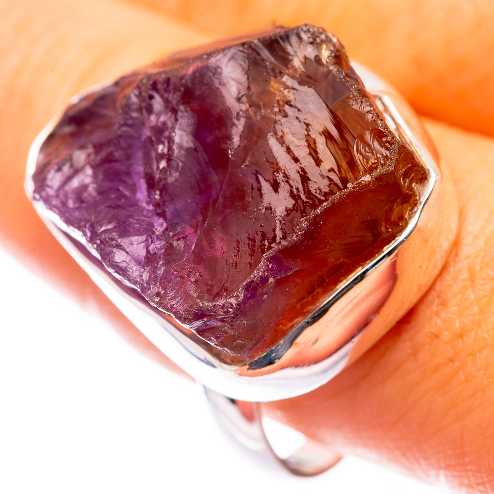 Large Raw Ametrine Ring Size 8 (925 Sterling Silver) R140985