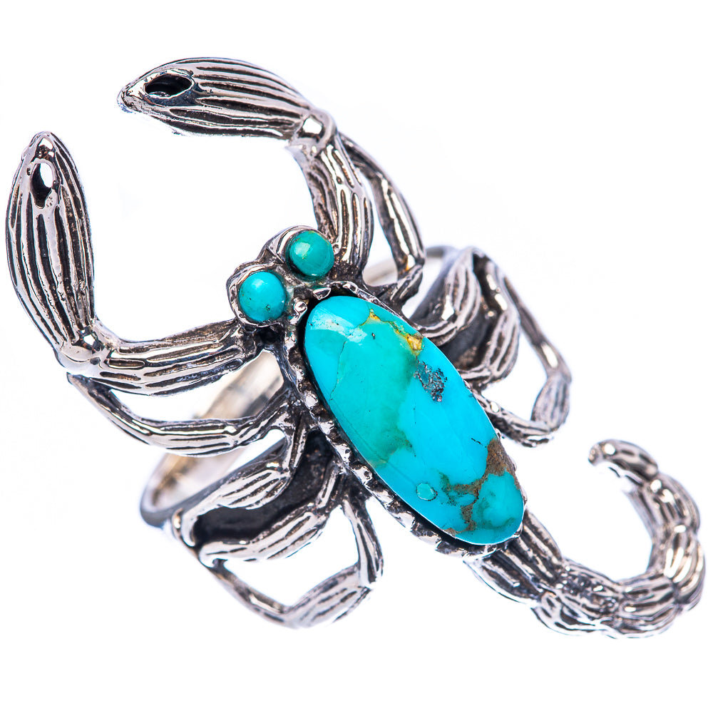 Rare Arizona Turquoise Scorpion Ring Size 6.5 (925 Sterling Silver) R2206