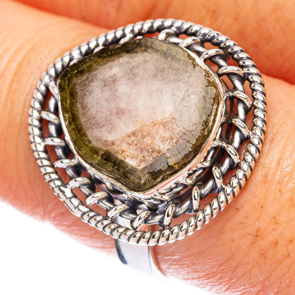 Tourmaline Ring Size 8.75 (925 Sterling Silver) R2822