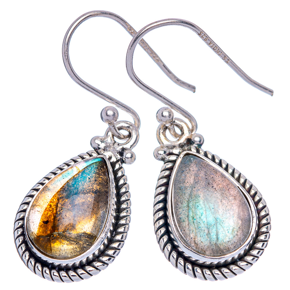 Labradorite Earrings 1 1/4" (925 Sterling Silver) E433300