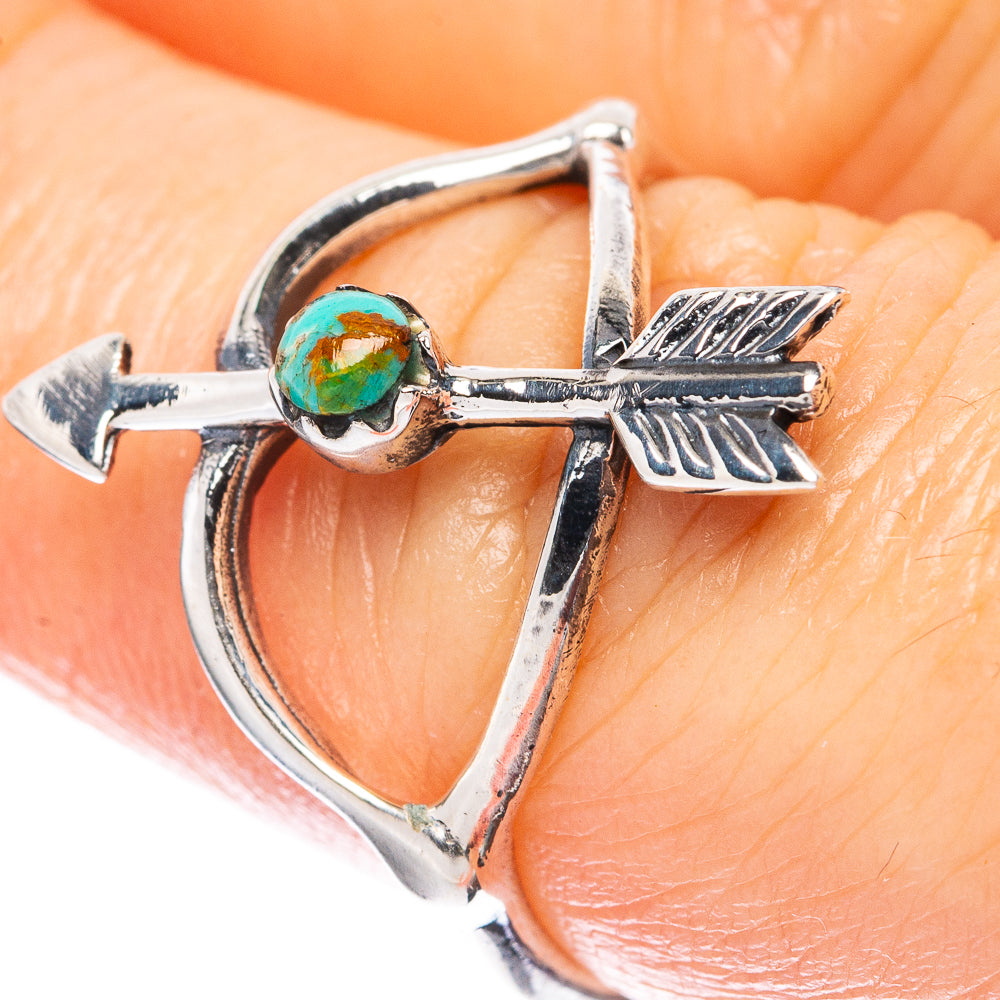 Rare Arizona Turquoise Ring Size 7.5 (925 Sterling Silver) R3045