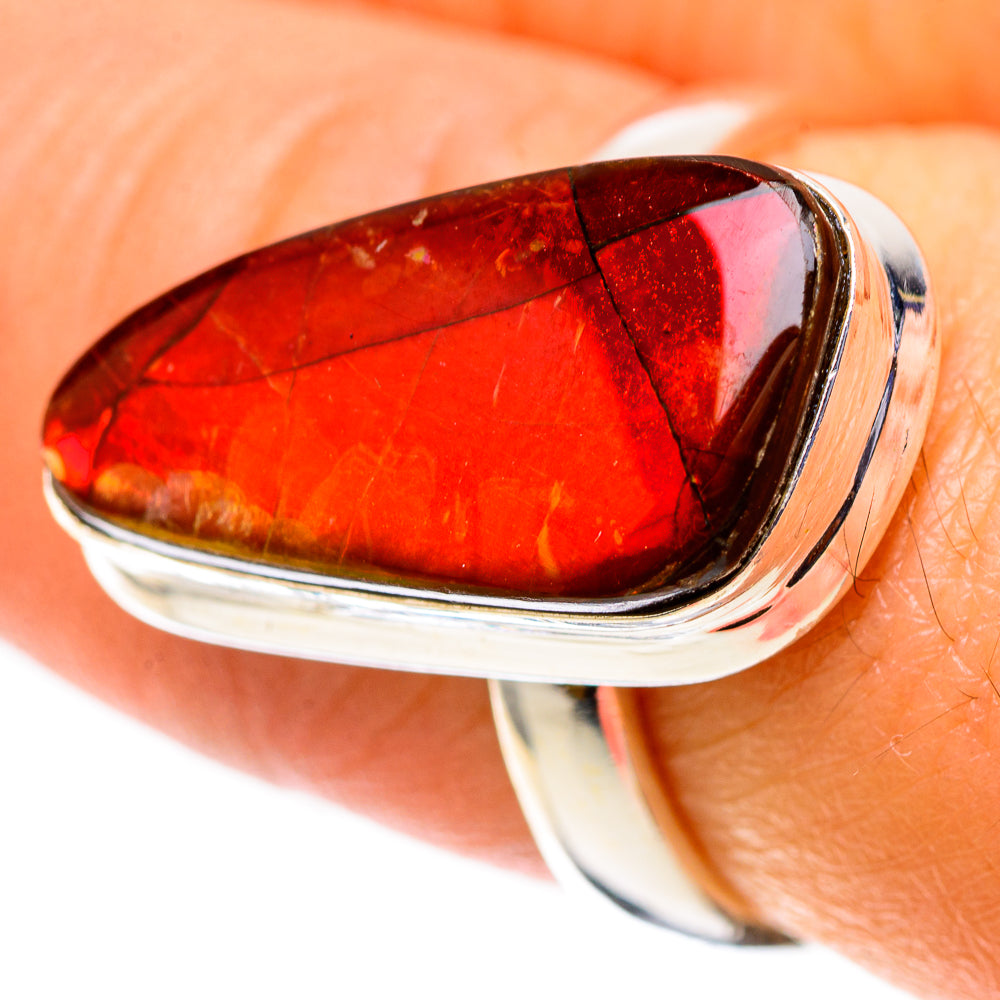 Canadian Ammolite Ring Size 7.5 (925 Sterling Silver) RING138437