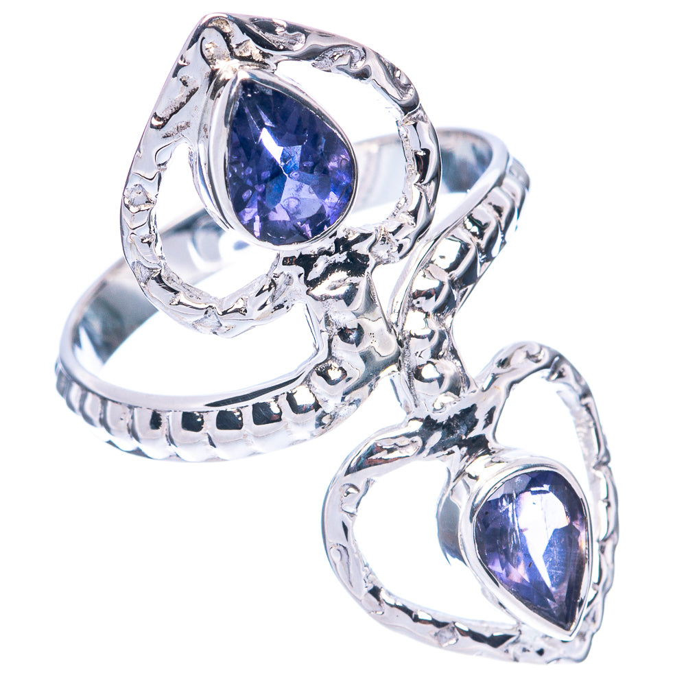Premium Faceted Tanzanite Heart 925 Sterling Silver Ring Size 8 (925 Sterling Silver) R2654