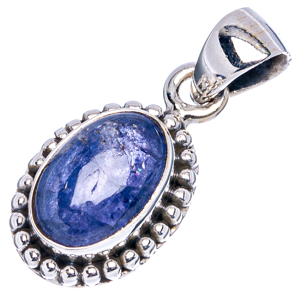 Rare Tanzanite Pendant 1" (.925 Sterling Silver)