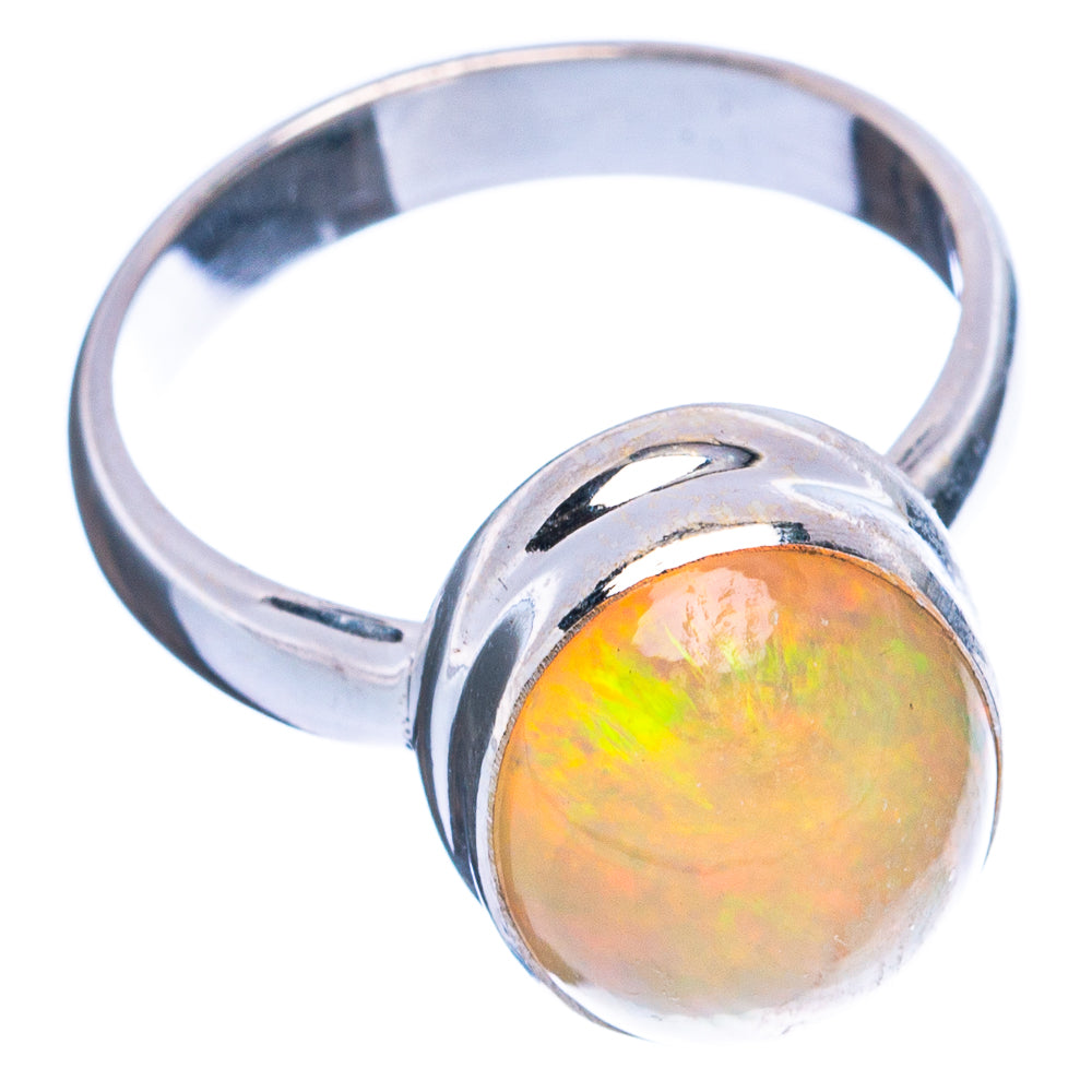 Large Rare Ethiopian Opal Ring Size 6 (925 Sterling Silver) R4967
