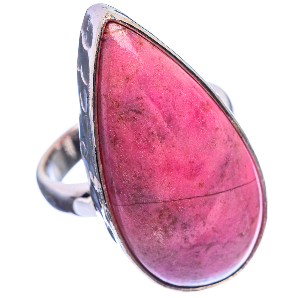 Large Rhodonite Ring Size 8 (925 Sterling Silver) R143062