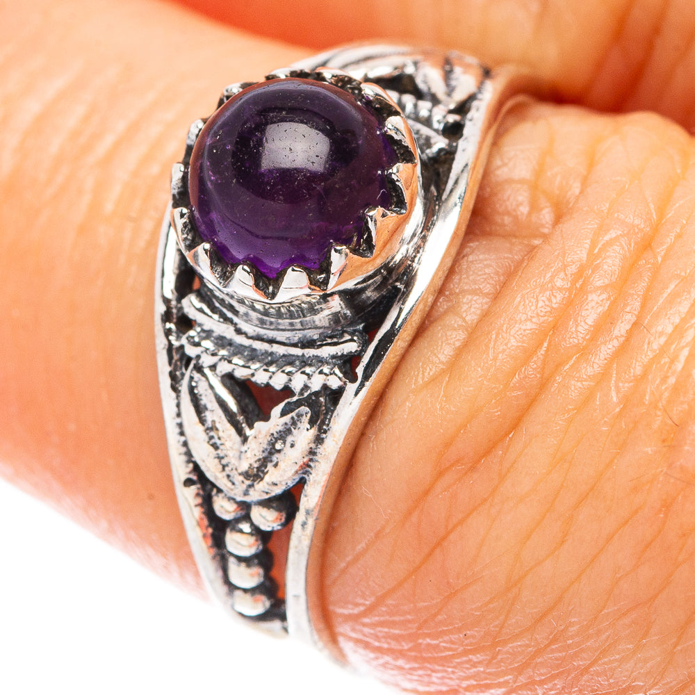 Amethyst Dainty Ring Size 6.75 (925 Sterling Silver) R5907
