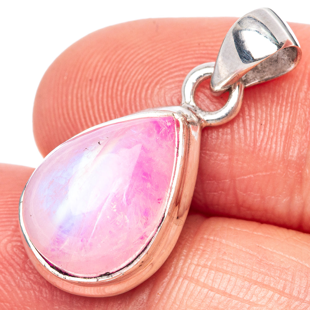 Pink Moonstone Pendant 1" (925 Sterling Silver) P42500