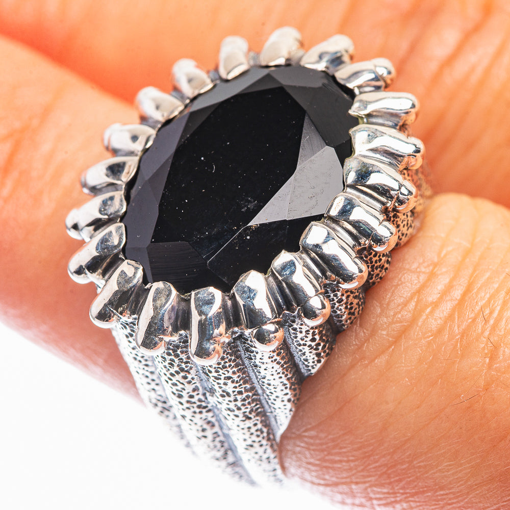 Black Onyx Ring Size 6.75 (925 Sterling Silver) R142264